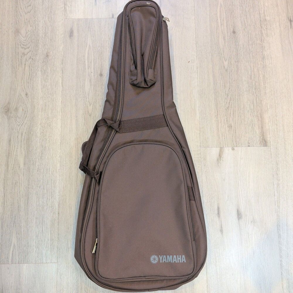 Yamaha 3/4 Size Acoustic Guitar Soft Brown Backpack Gig Bag Storage Carry Case